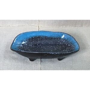 Kevia Pedestal Candy Dish Trinket Holder Multicolor Art Deco Artsy Cottage Core